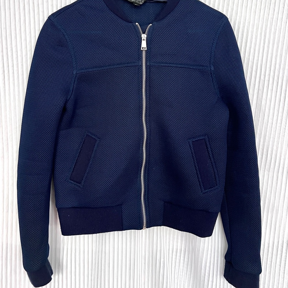 Topshop Dark Blue Mesh Jacket